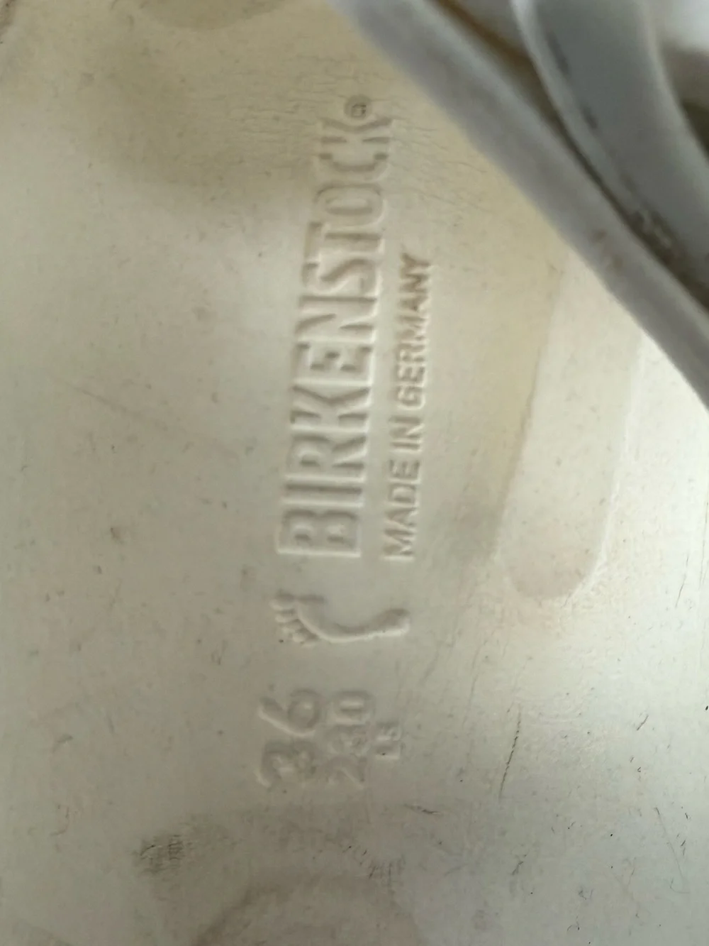 Birkenstock White Two-Strap Sandals Size 36